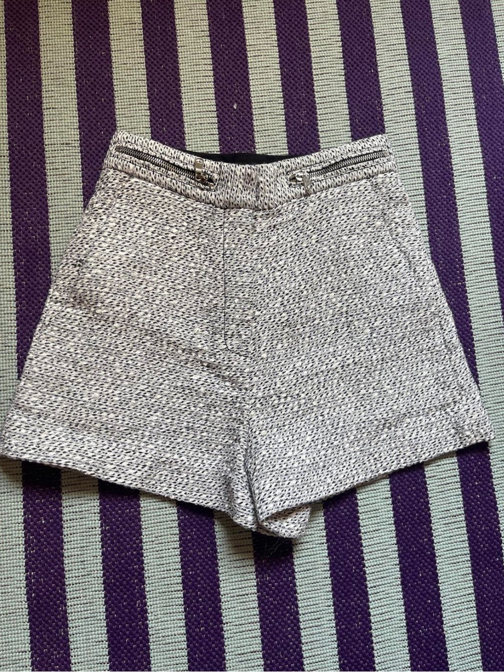 Proenza Schouler Textured High Waisted Shorts
